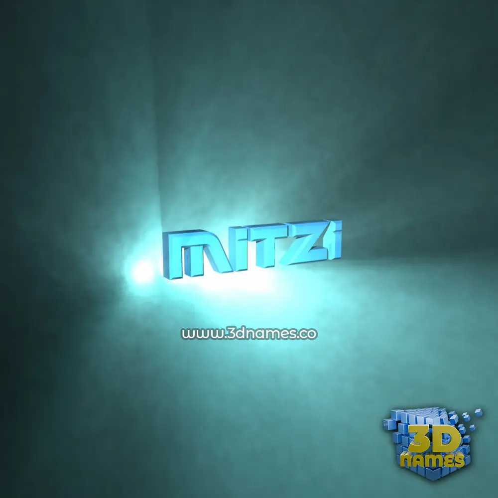 mitzi in Light Shine style - 3D name wallpaper