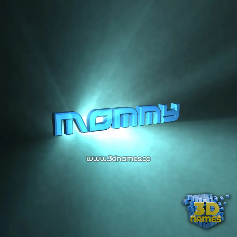 mommy in Light Shine style - 3D name wallpaper