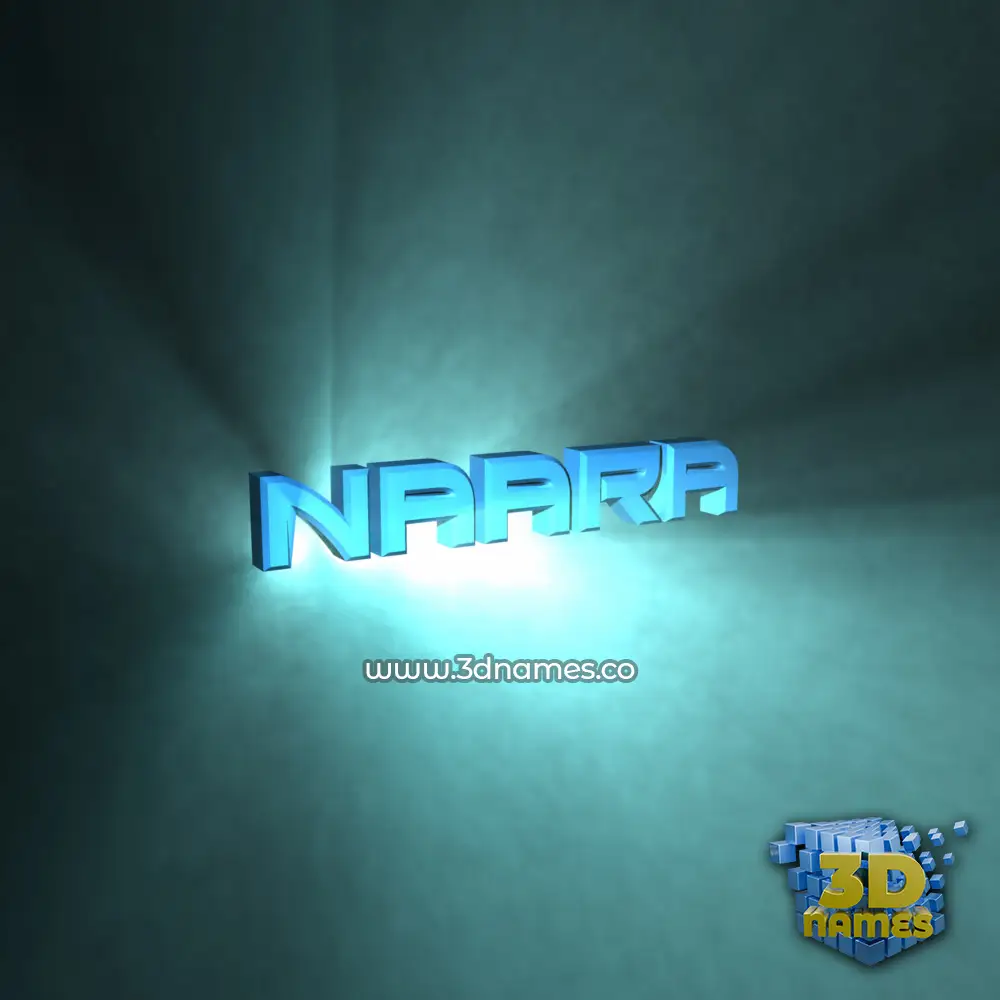 naara in Light Shine style - 3D name wallpaper