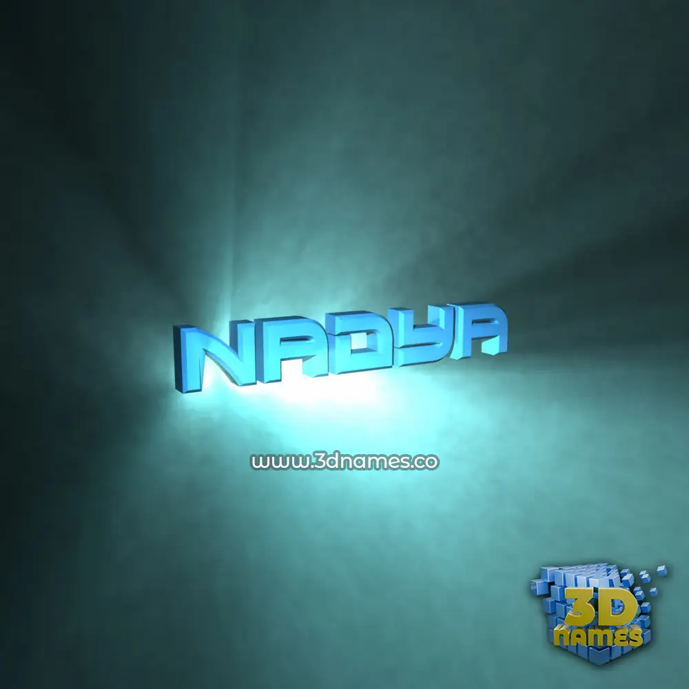 nadya in Light Shine style - 3D name wallpaper
