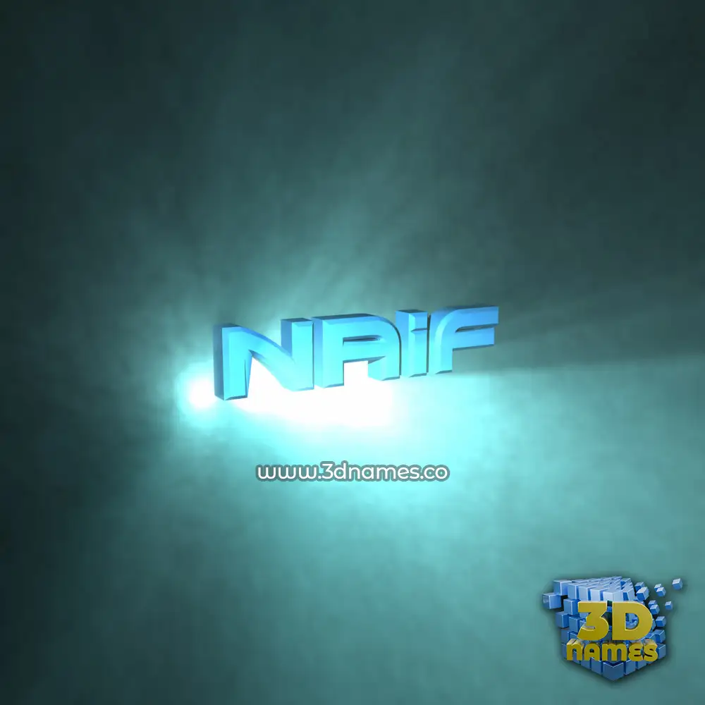 naif in Light Shine style - 3D name wallpaper