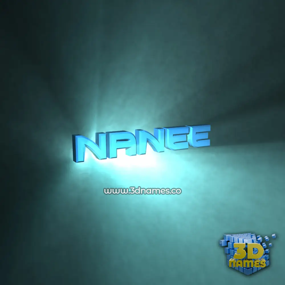 nanee in Light Shine style - 3D name wallpaper