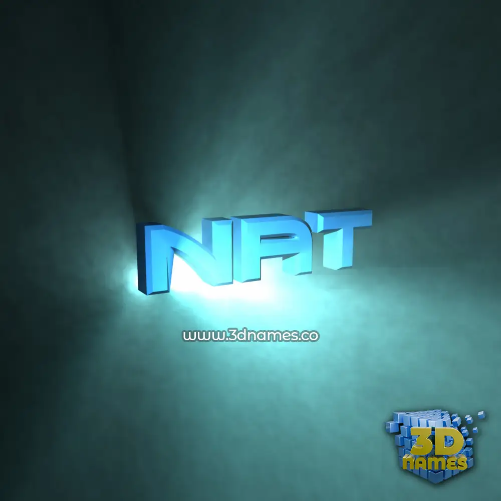 nat in Light Shine style - 3D name wallpaper