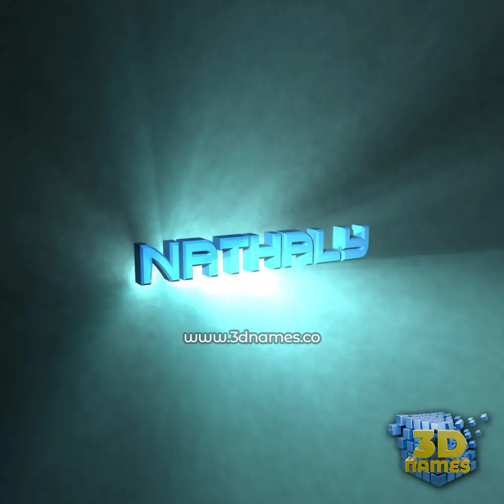nathaly in Light Shine style - 3D name wallpaper