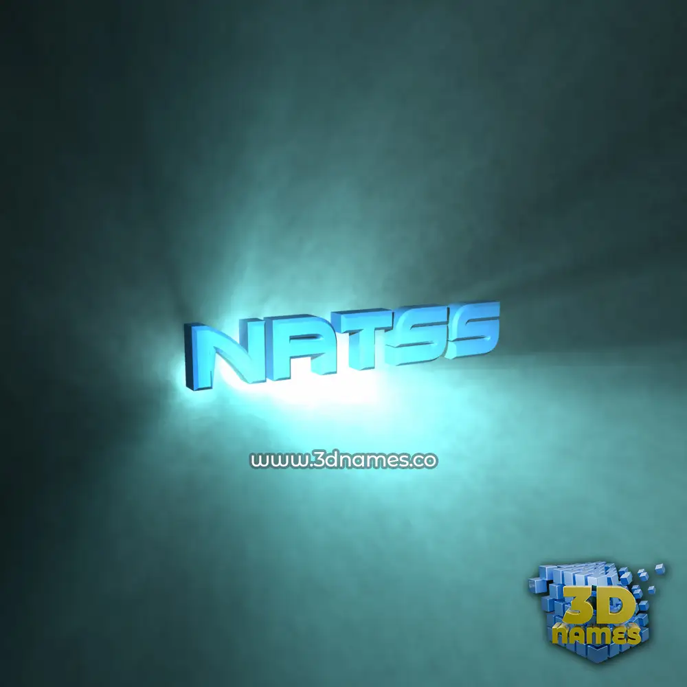 natss in Light Shine style - 3D name wallpaper