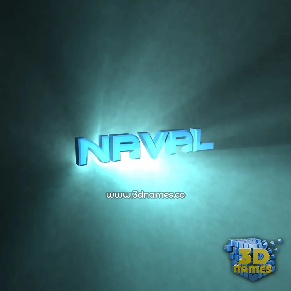 naval in Light Shine style - 3D name wallpaper