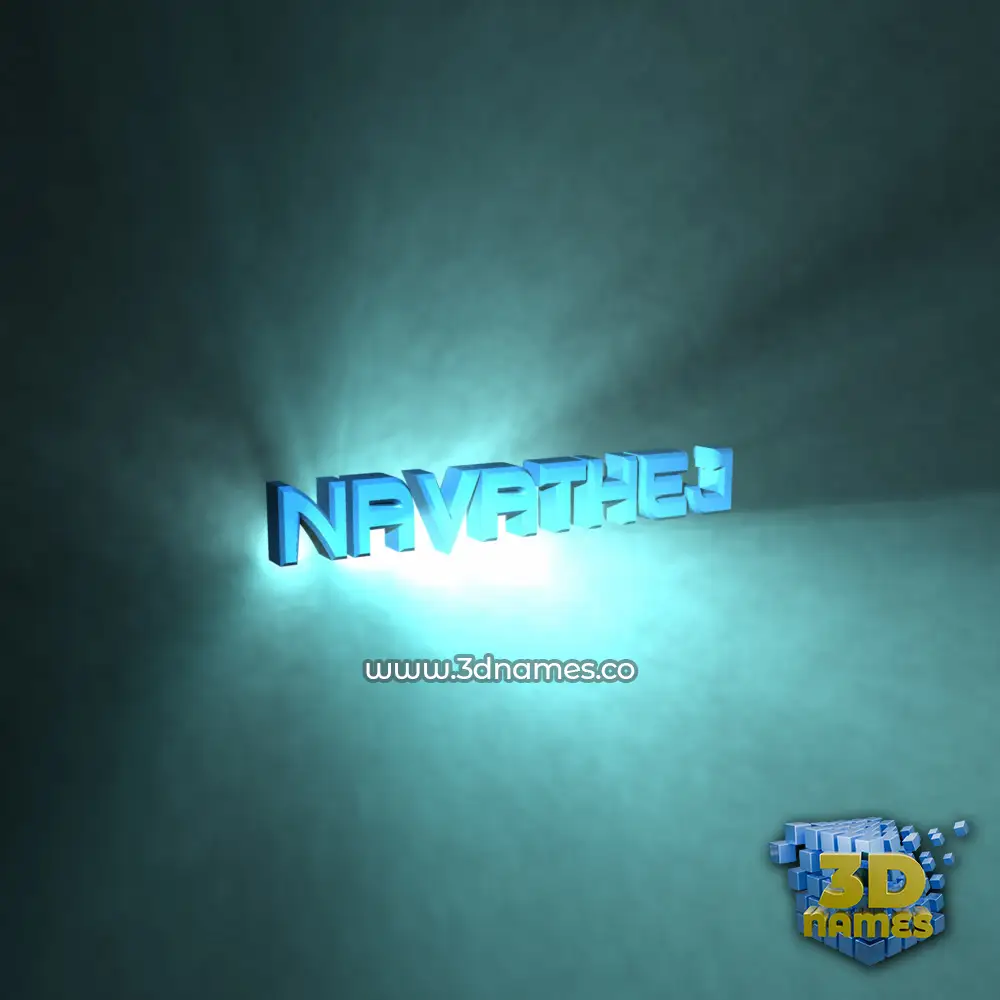 navathej in Light Shine style - 3D name wallpaper