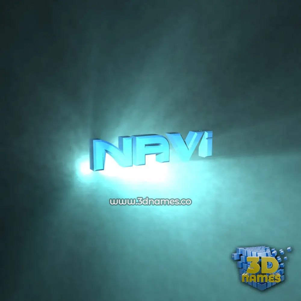 navi in Light Shine style - 3D name wallpaper