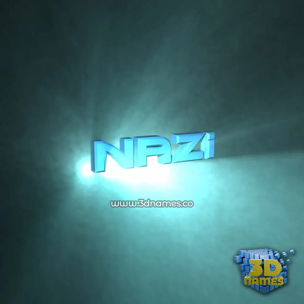 nazi in Light Shine style - 3D name wallpaper