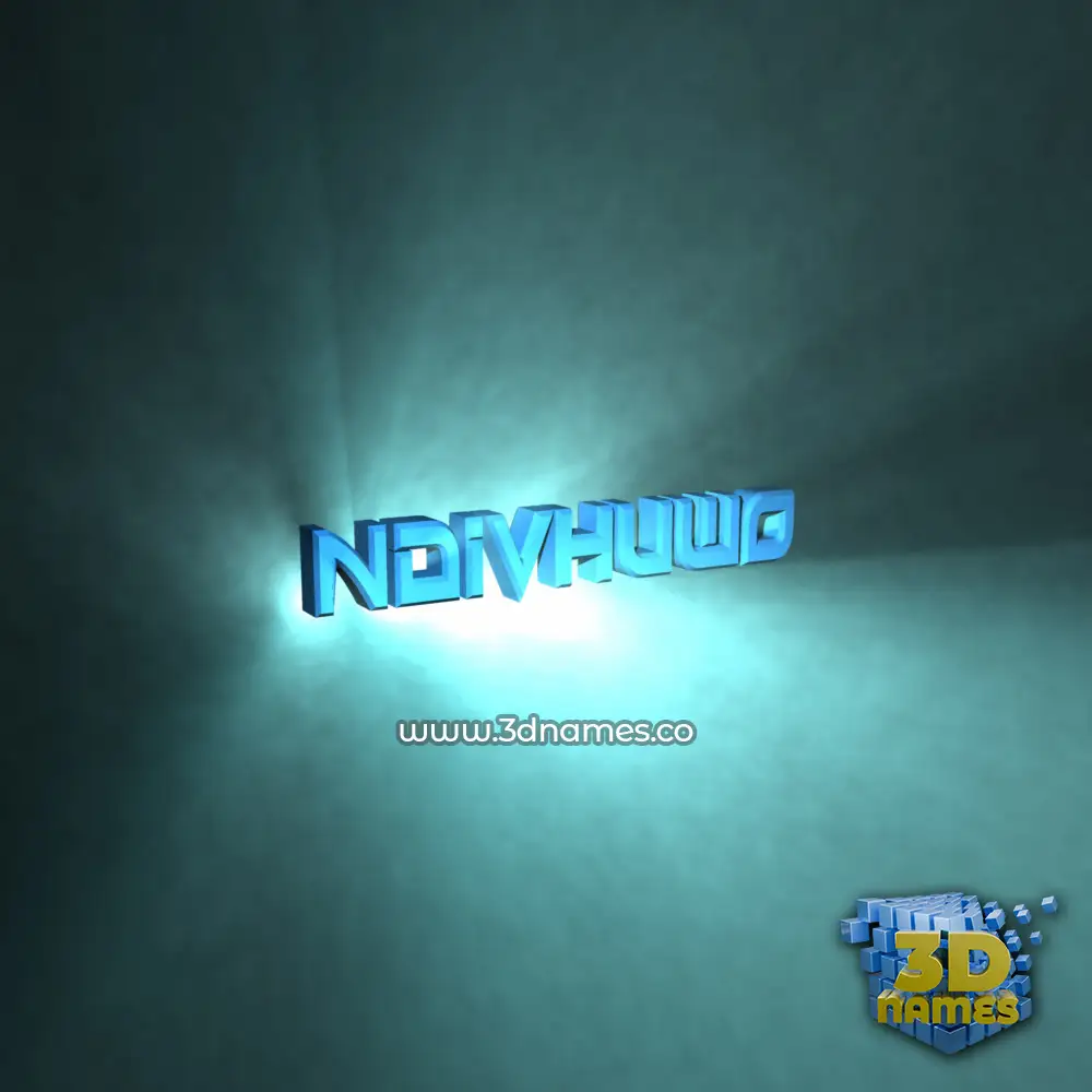 ndivhuwo in Light Shine style - 3D name wallpaper