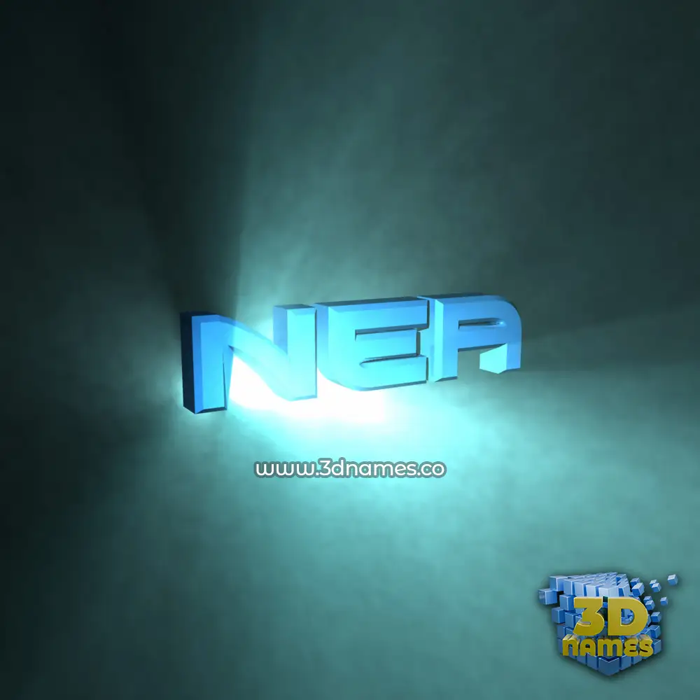 nea in Light Shine style - 3D name wallpaper