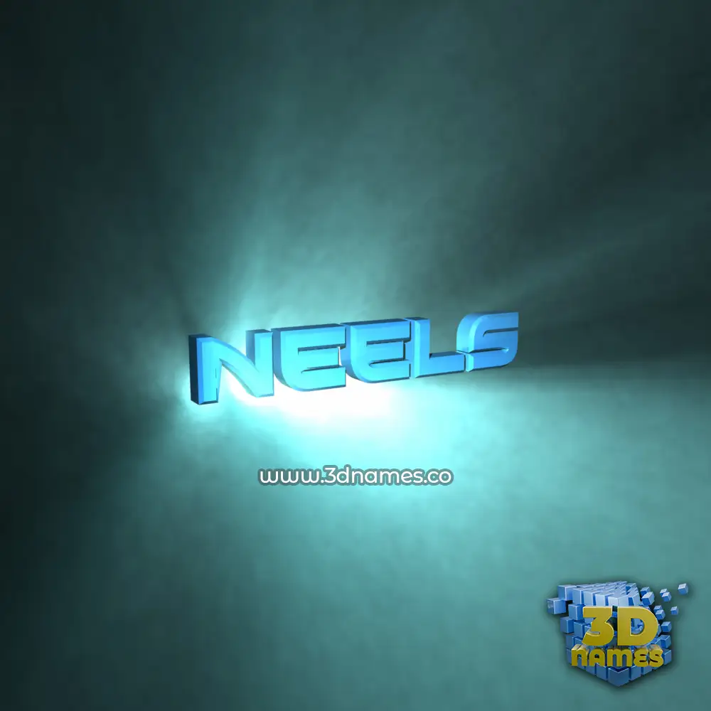 neels in Light Shine style - 3D name wallpaper