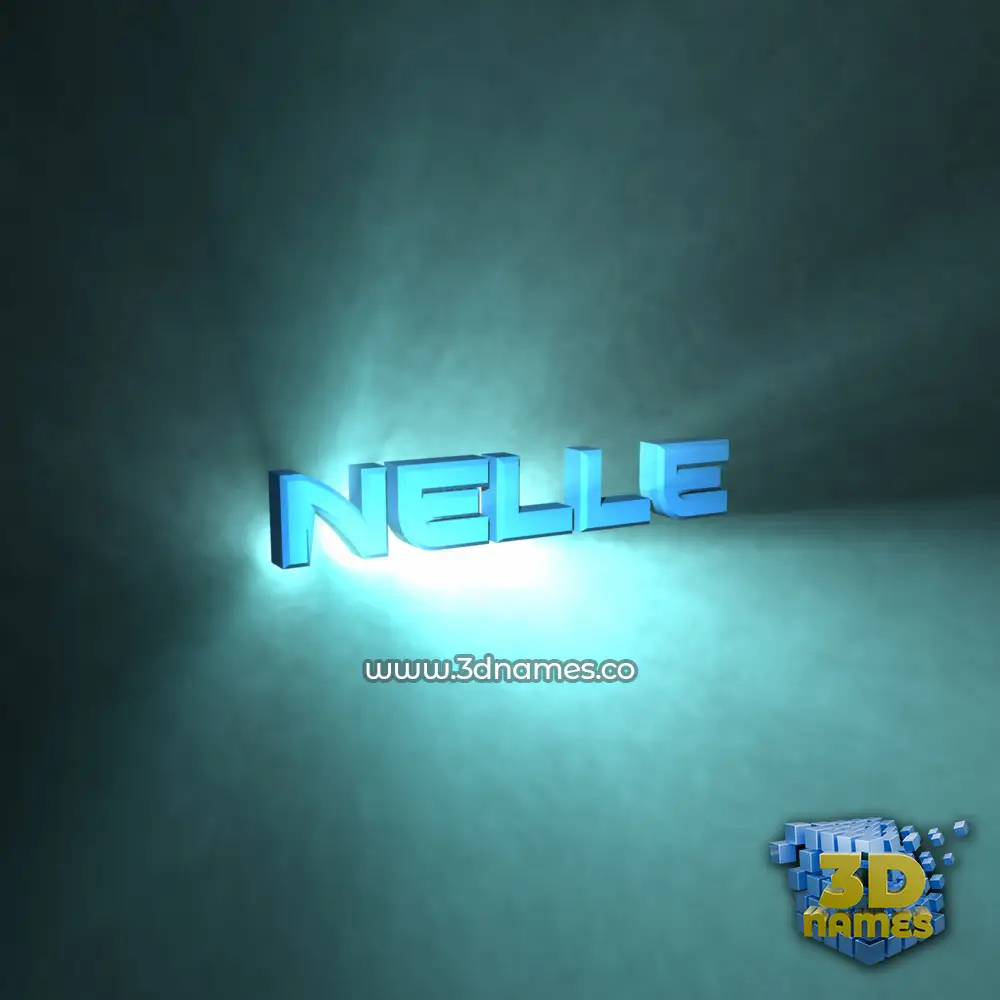 nelle in Light Shine style - 3D name wallpaper