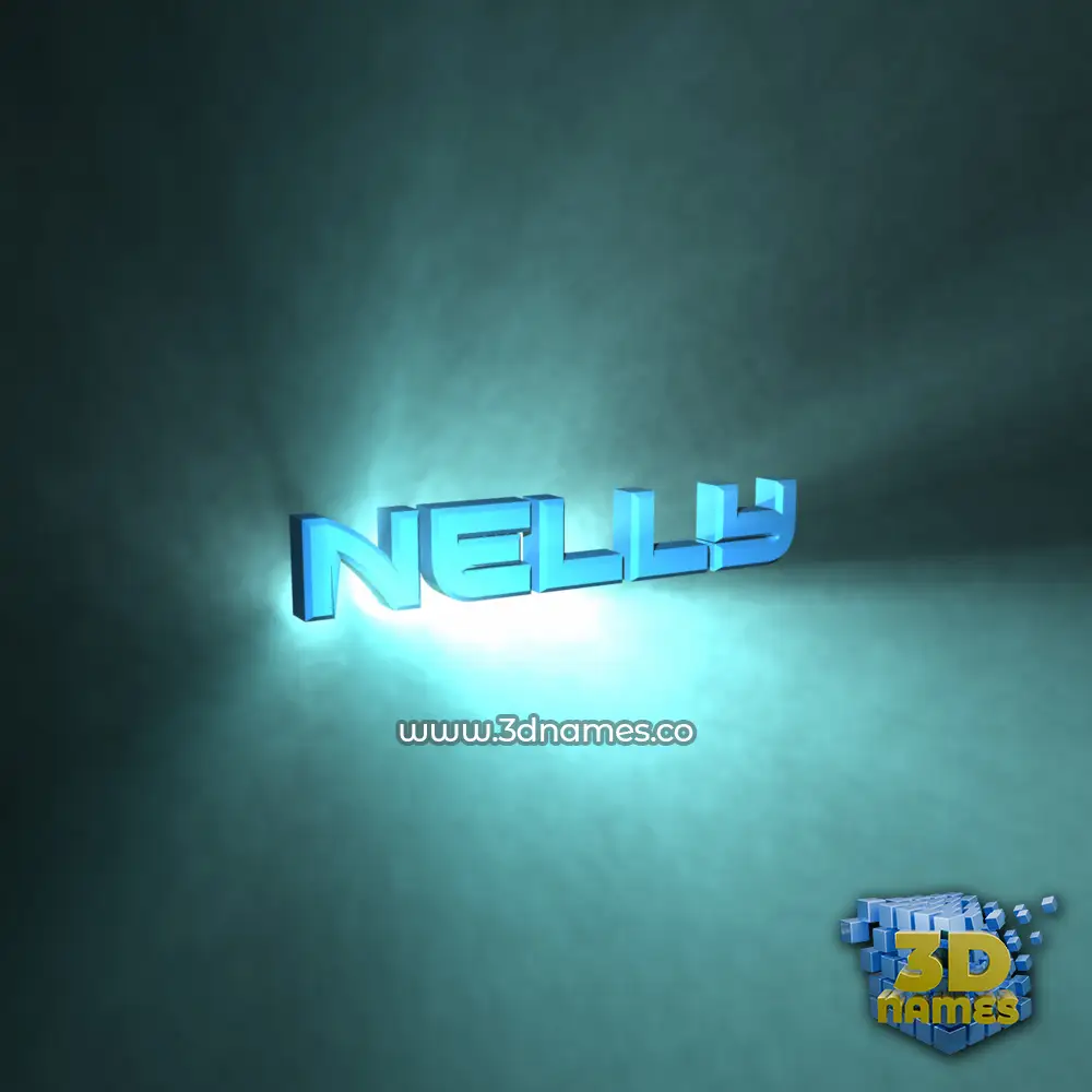 nelly in Light Shine style - 3D name wallpaper
