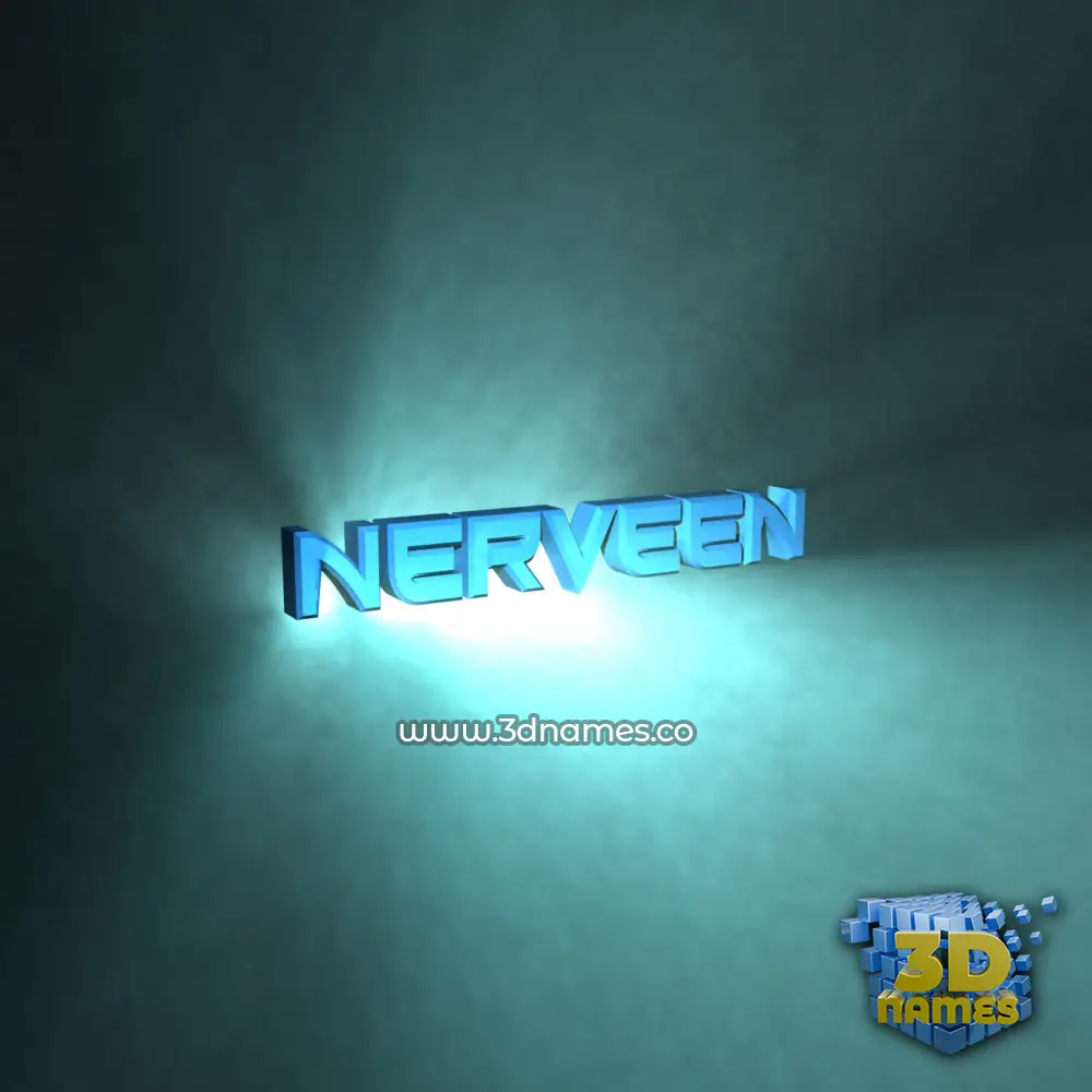 nerveen in Light Shine style - 3D name wallpaper