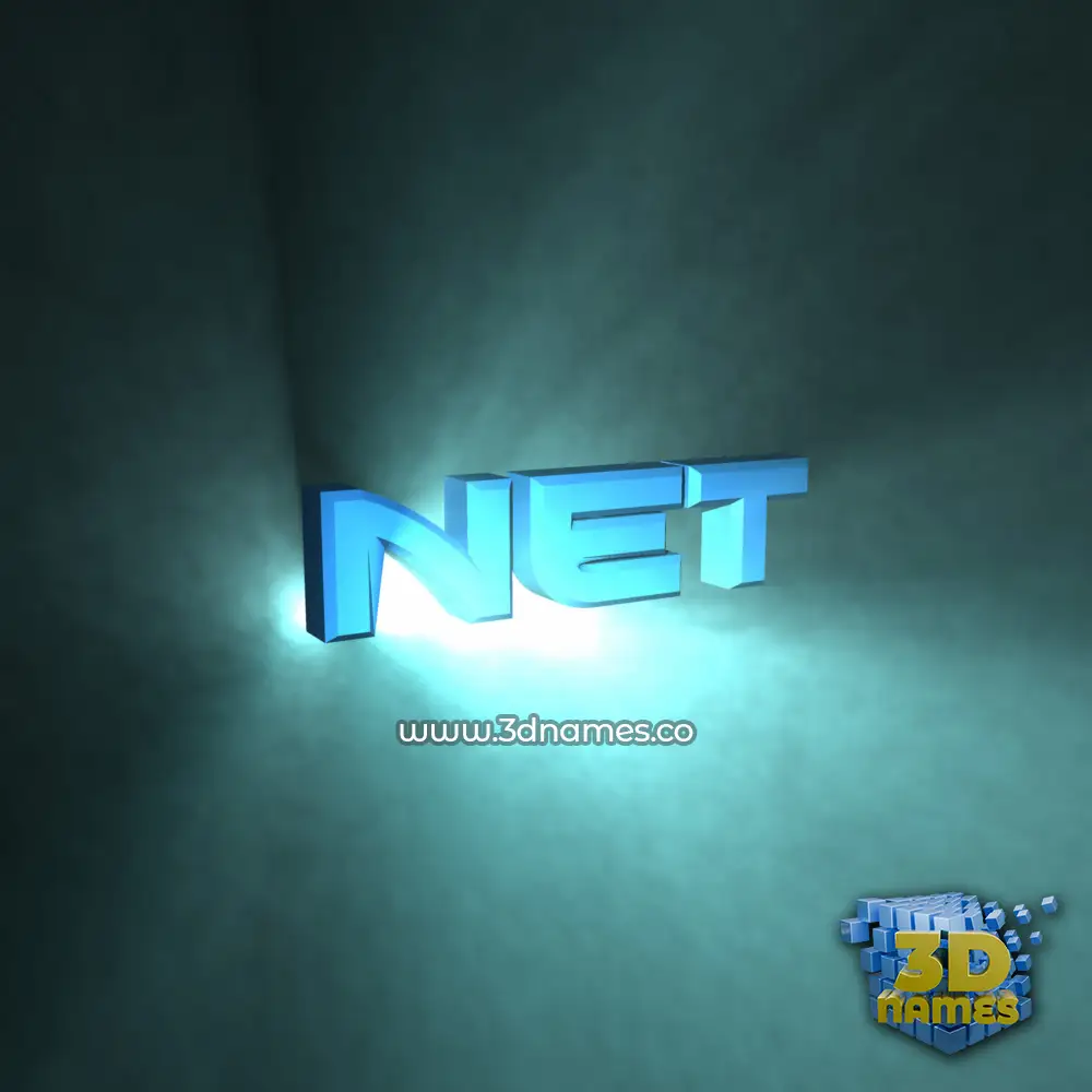net in Light Shine style - 3D name wallpaper