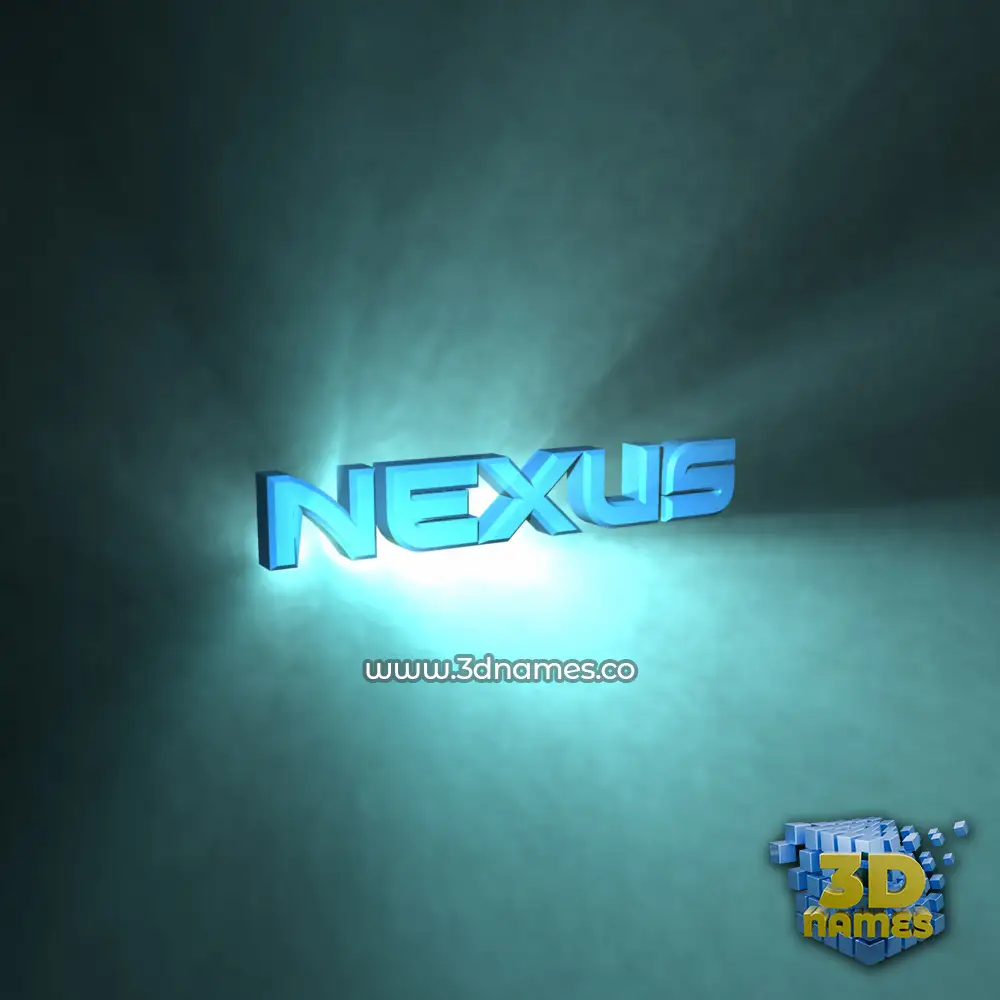 nexus in Light Shine style - 3D name wallpaper