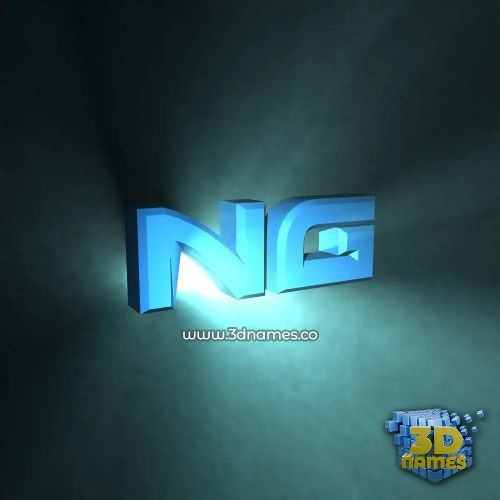 ng in Light Shine style - 3D name wallpaper