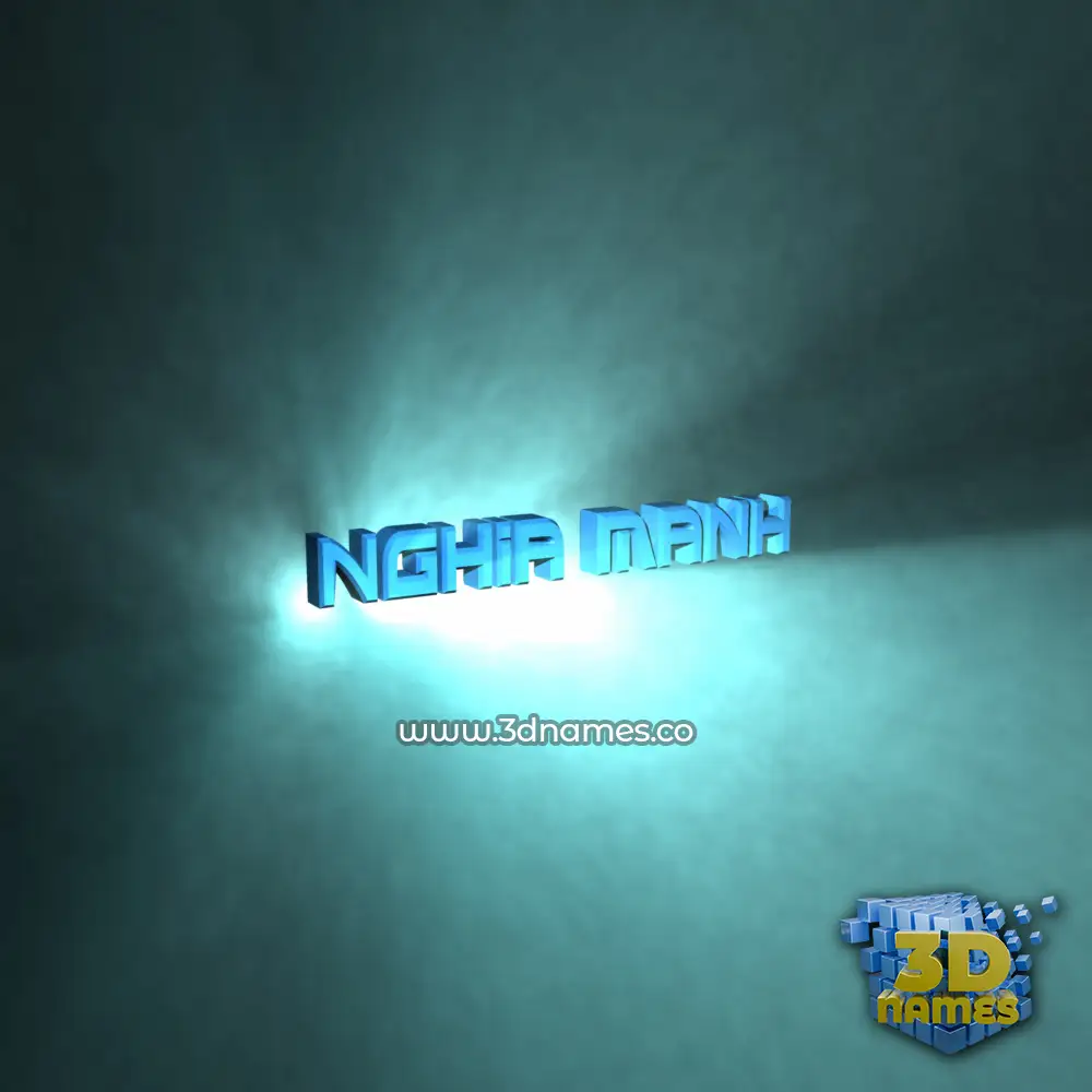 nghia manh in Light Shine style - 3D name wallpaper