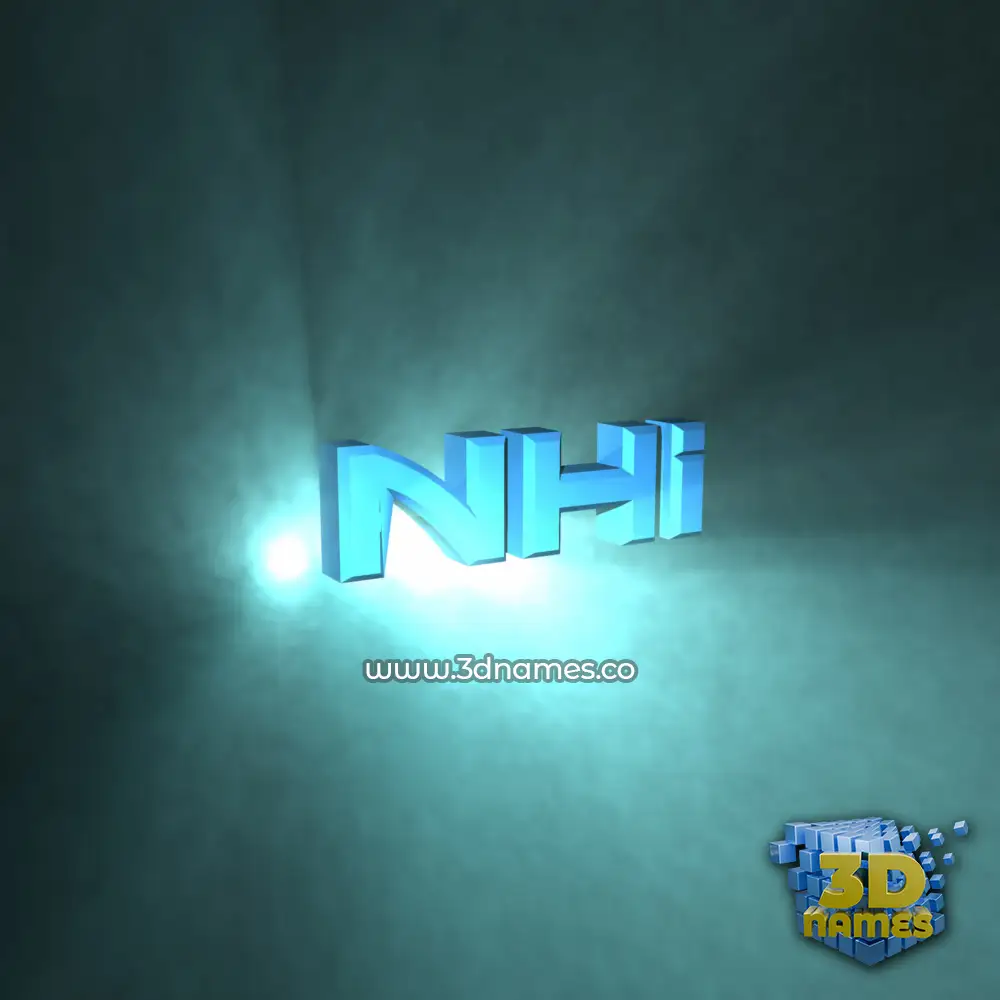 nhi in Light Shine style - 3D name wallpaper