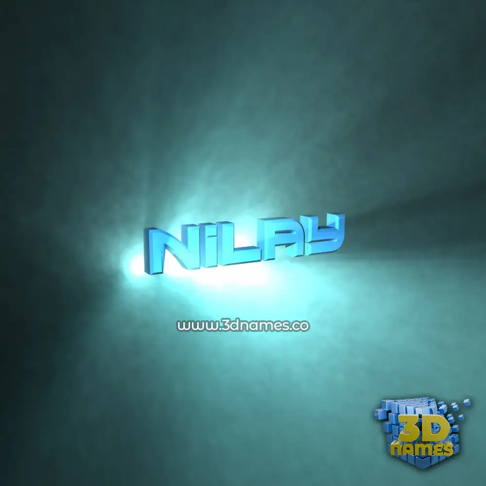 nilay in Light Shine style - 3D name wallpaper