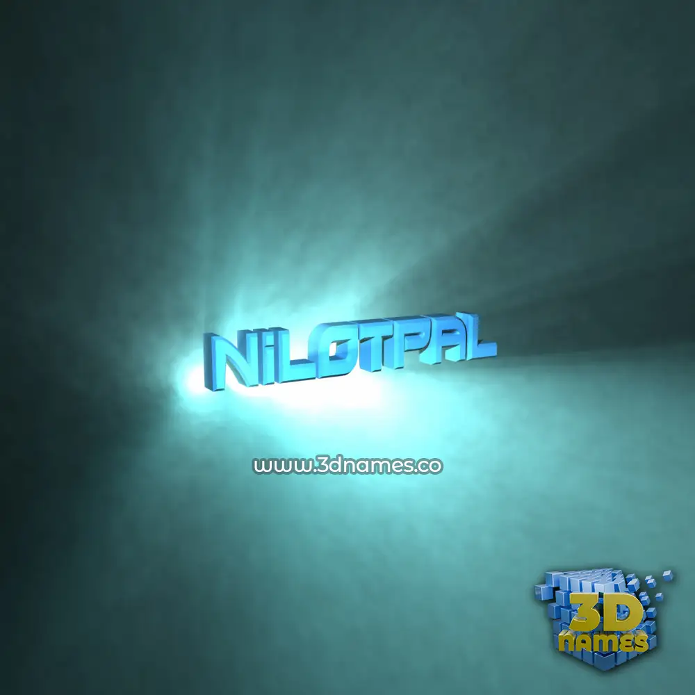 nilotpal in Light Shine style - 3D name wallpaper