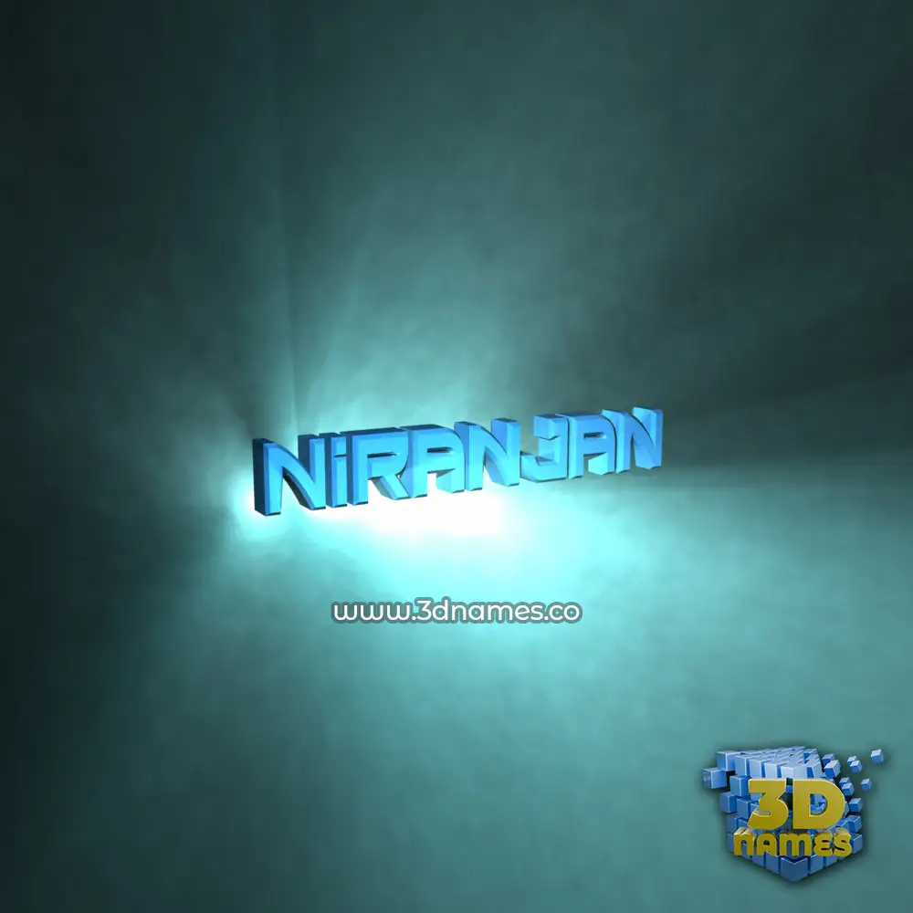 niranjan in Light Shine style - 3D name wallpaper