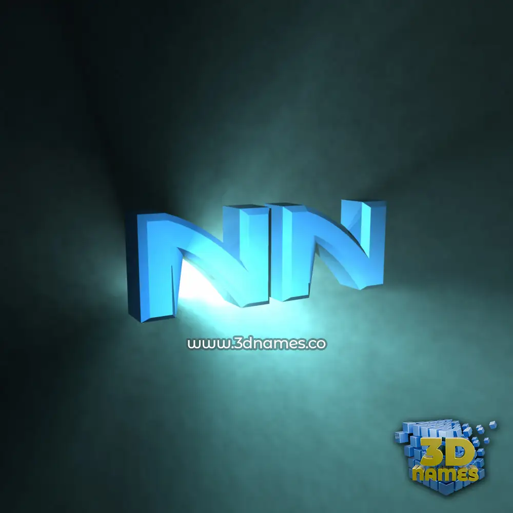 nn in Light Shine style - 3D name wallpaper