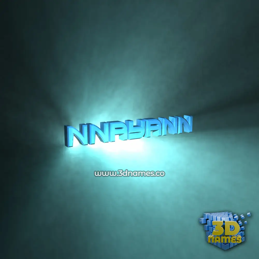 nnayann in Light Shine style - 3D name wallpaper