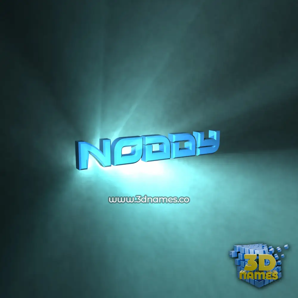 noddy in Light Shine style - 3D name wallpaper