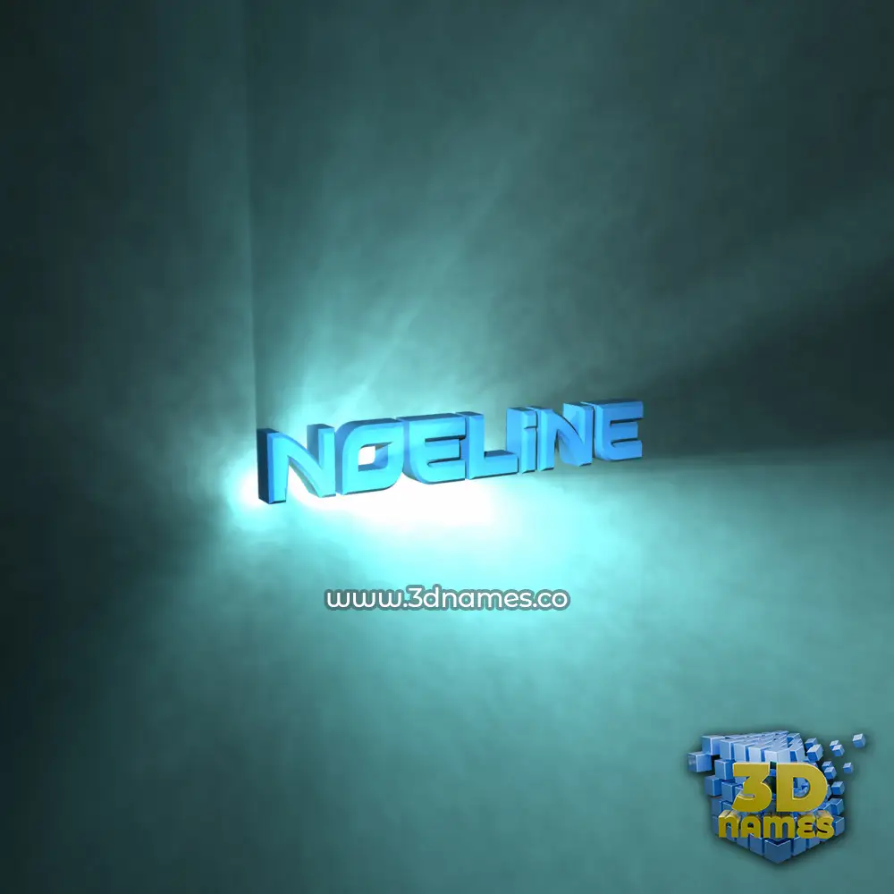 noeline in Light Shine style - 3D name wallpaper