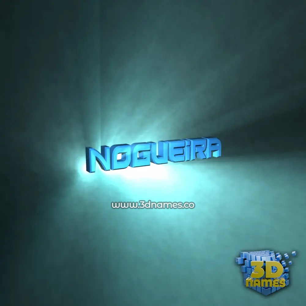 nogueira in Light Shine style - 3D name wallpaper