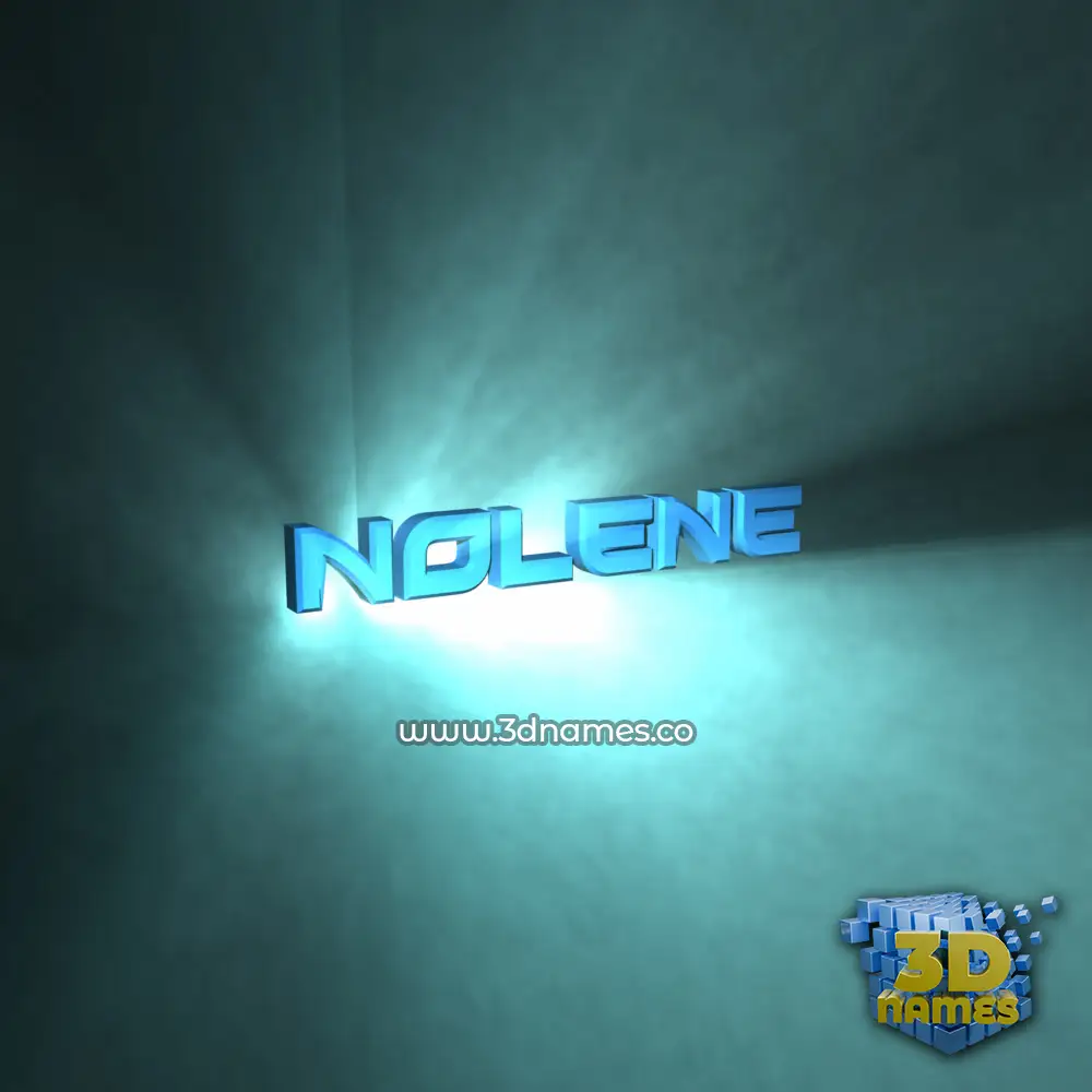 nolene in Light Shine style - 3D name wallpaper