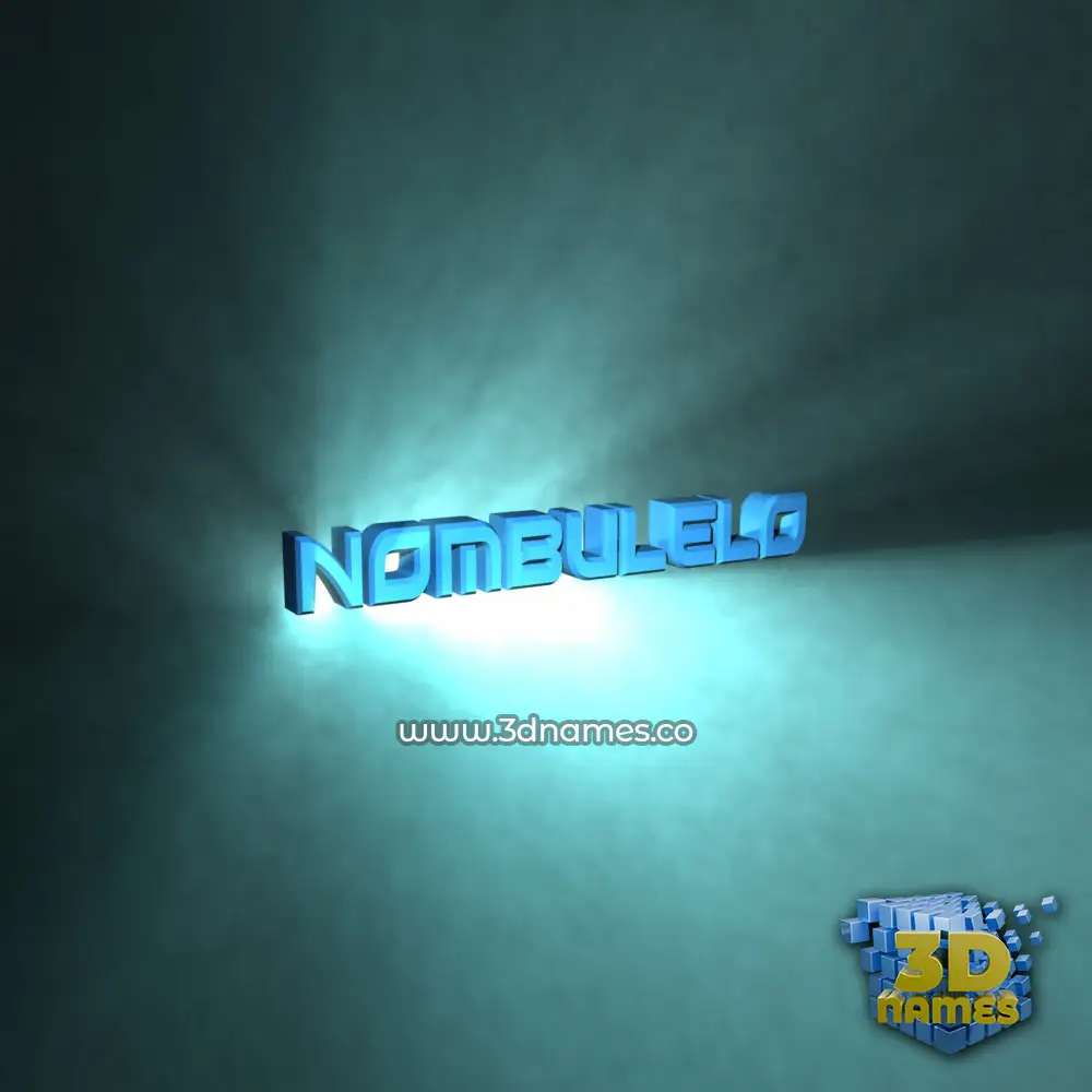 nombulelo in Light Shine style - 3D name wallpaper