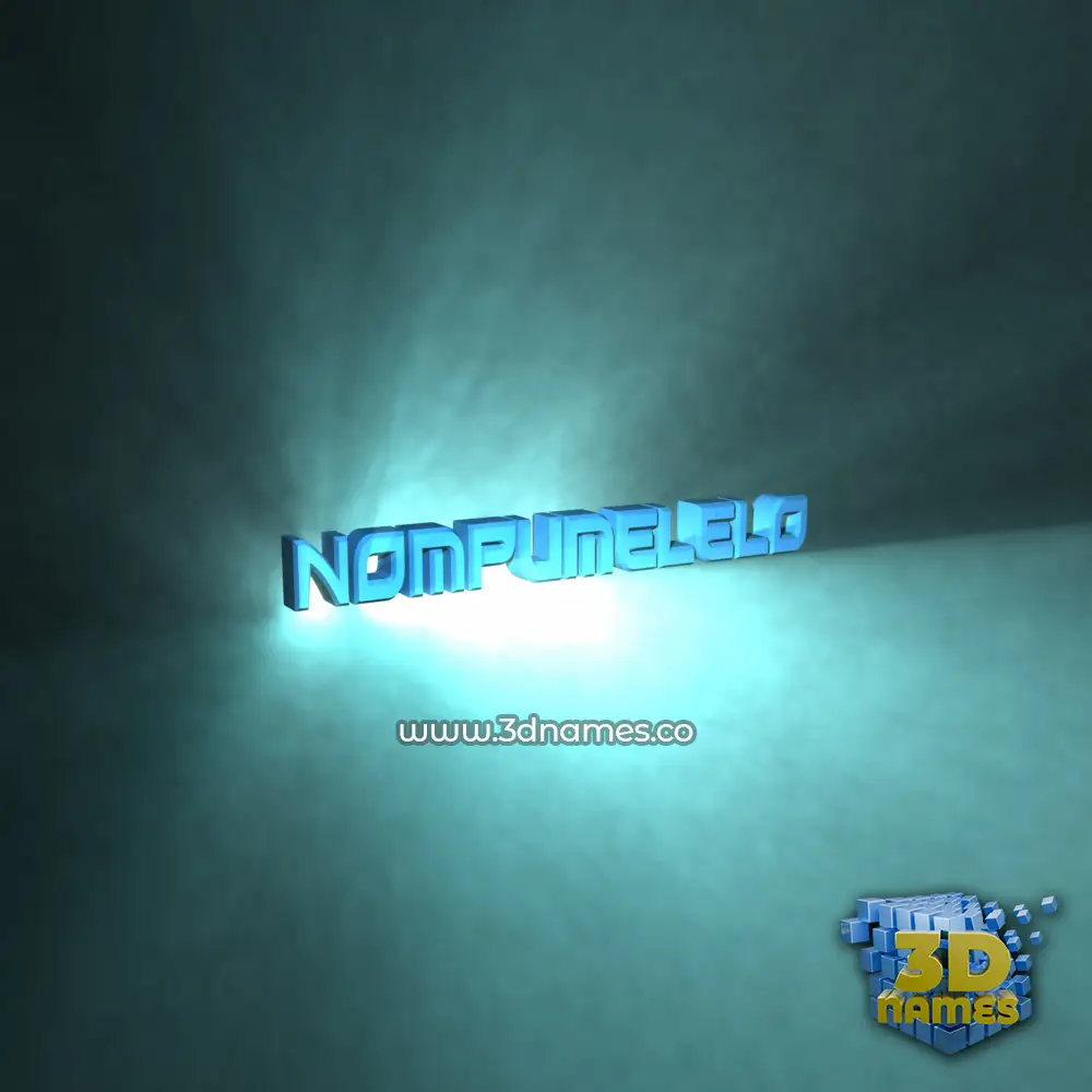 nompumelelo in Light Shine style - 3D name wallpaper