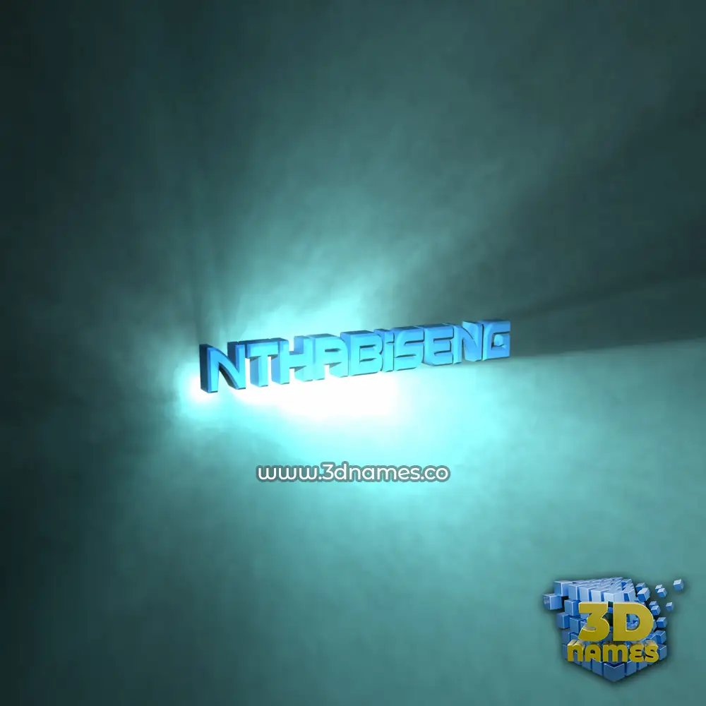 nthabiseng in Light Shine style - 3D name wallpaper