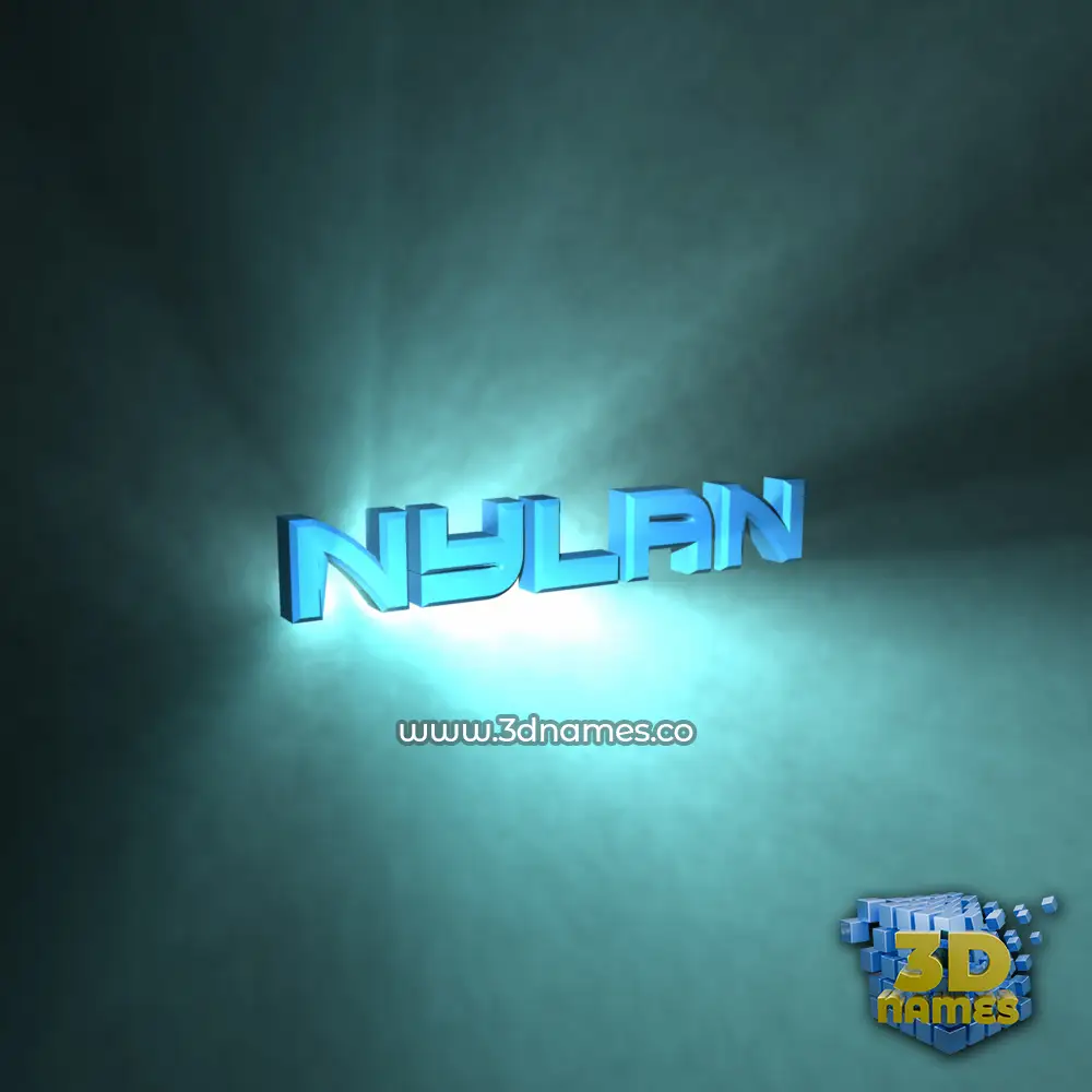 nylan in Light Shine style - 3D name wallpaper