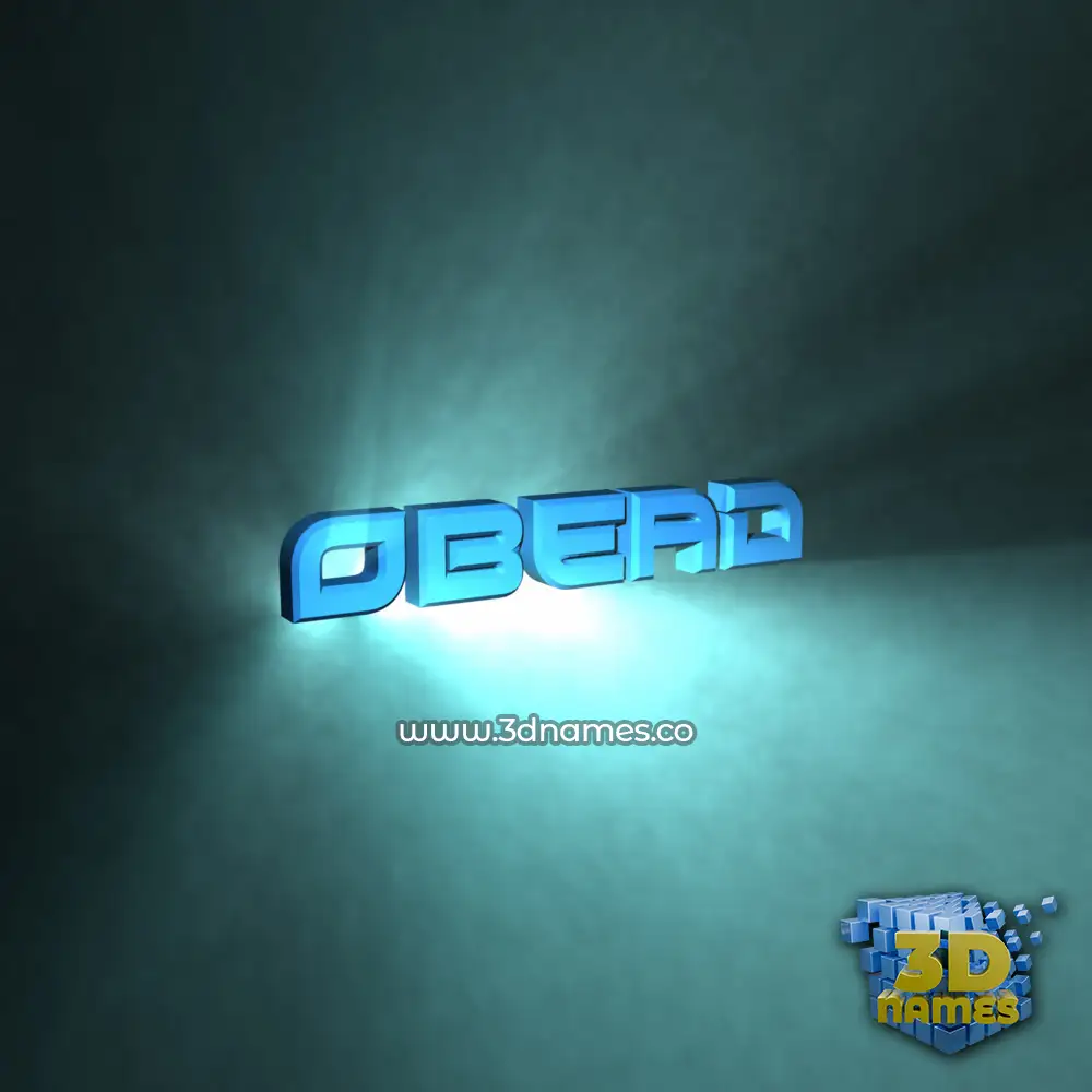 obead in Light Shine style - 3D name wallpaper