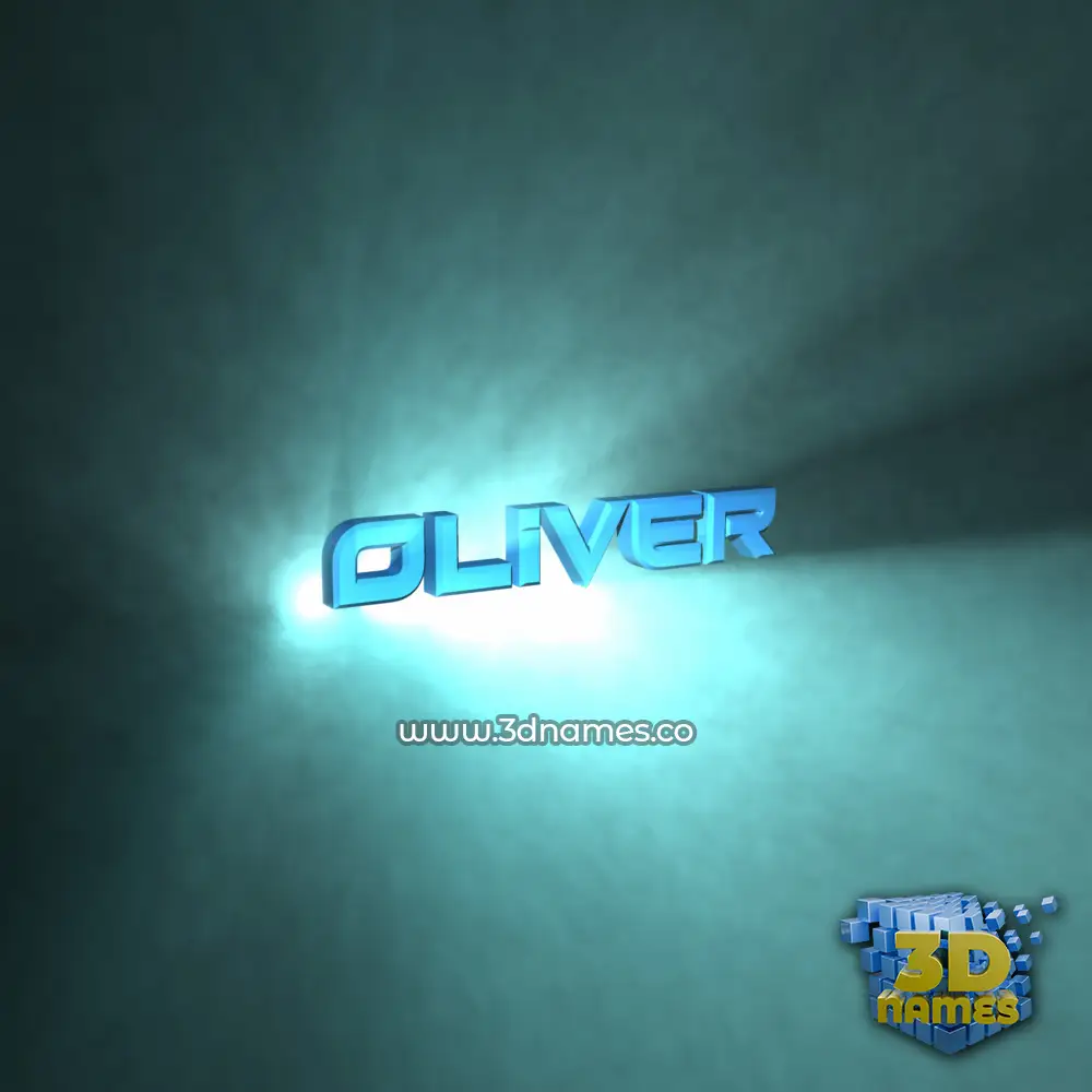 oliver in Light Shine style - 3D name wallpaper