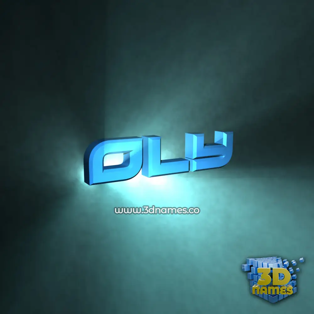 oly in Light Shine style - 3D name wallpaper