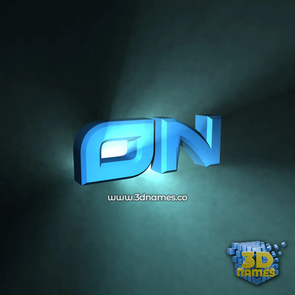 on in Light Shine style - 3D name wallpaper