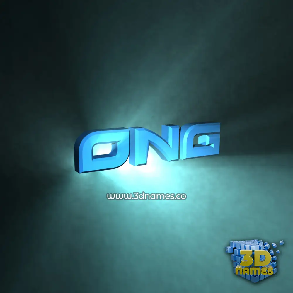 ong in Light Shine style - 3D name wallpaper