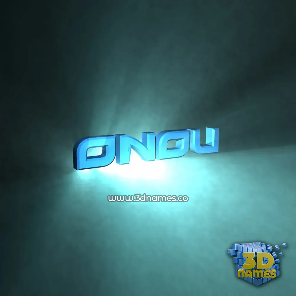 onou in Light Shine style - 3D name wallpaper