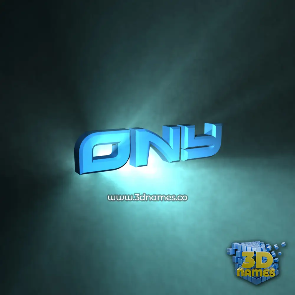 ony in Light Shine style - 3D name wallpaper