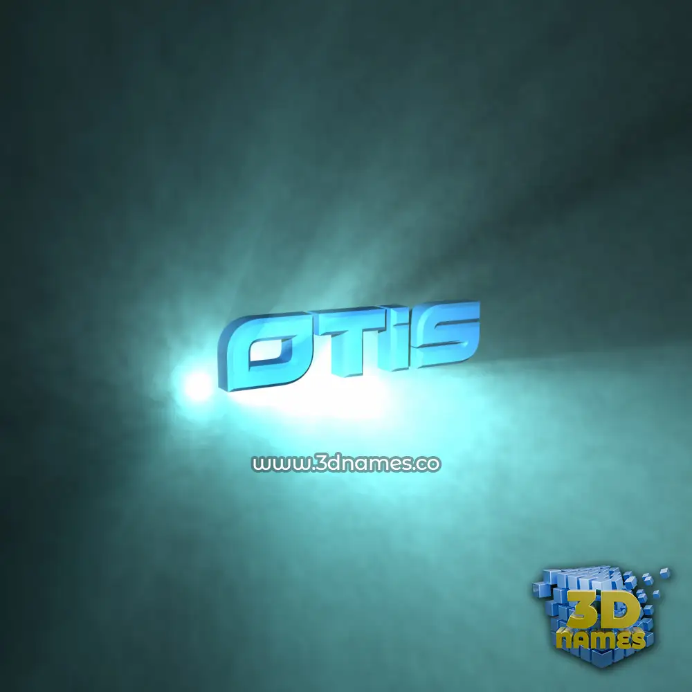 otis in Light Shine style - 3D name wallpaper