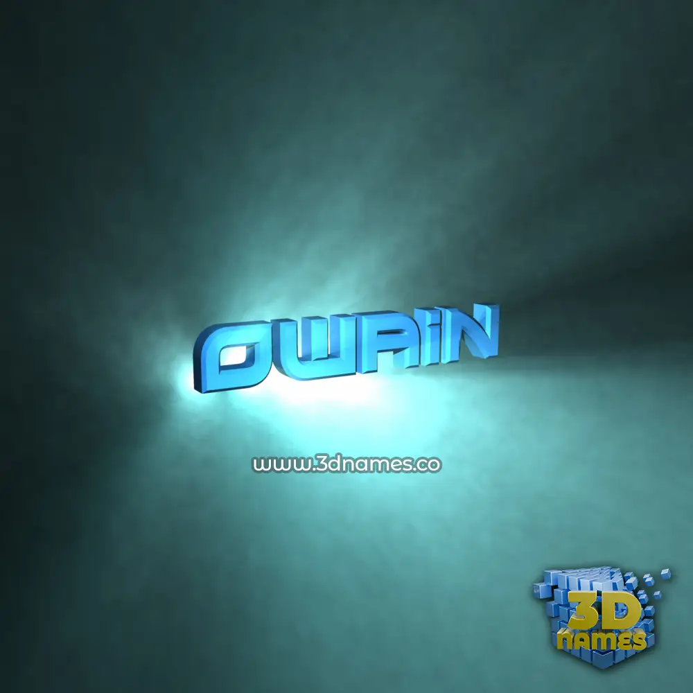 owain in Light Shine style - 3D name wallpaper