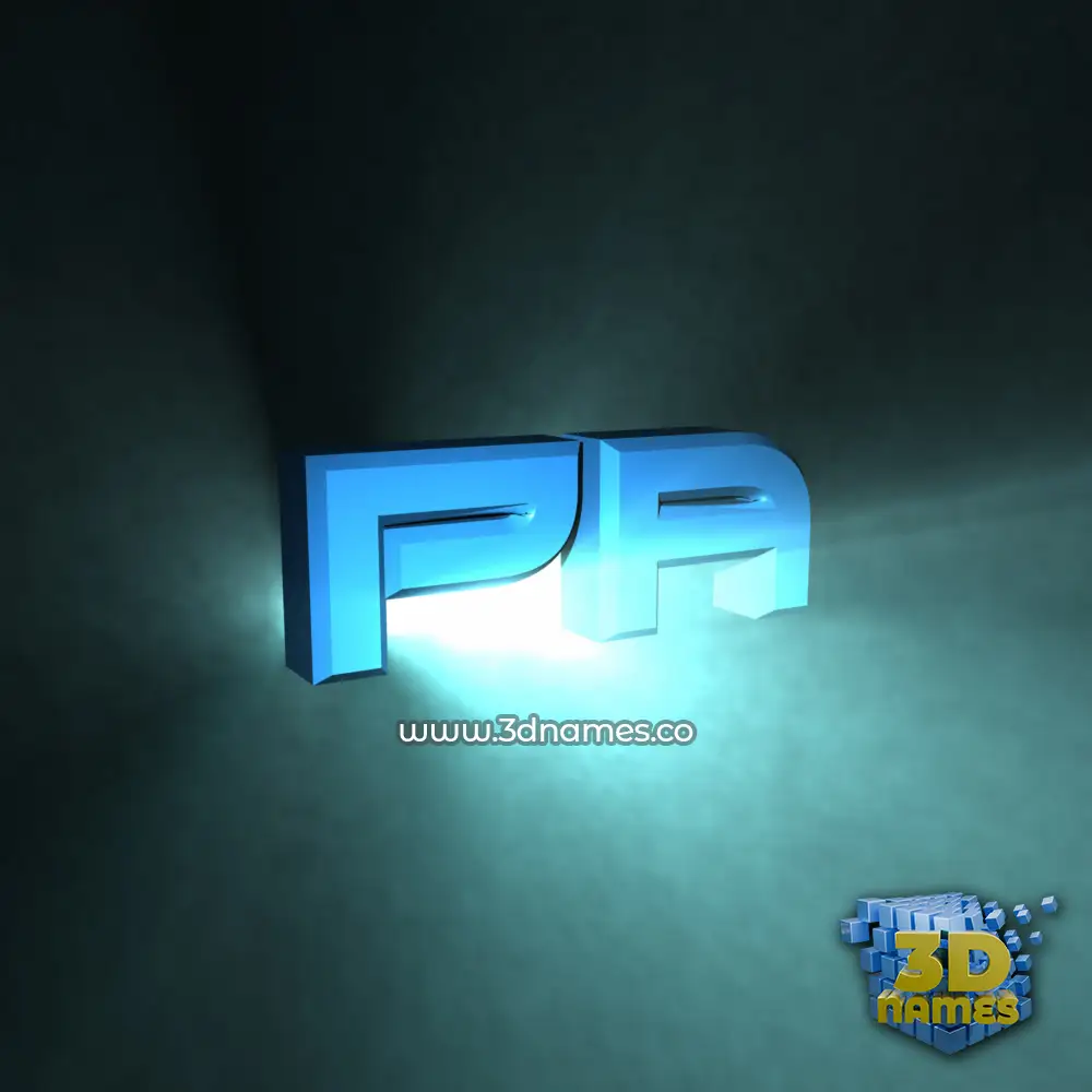 pa in Light Shine style - 3D name wallpaper