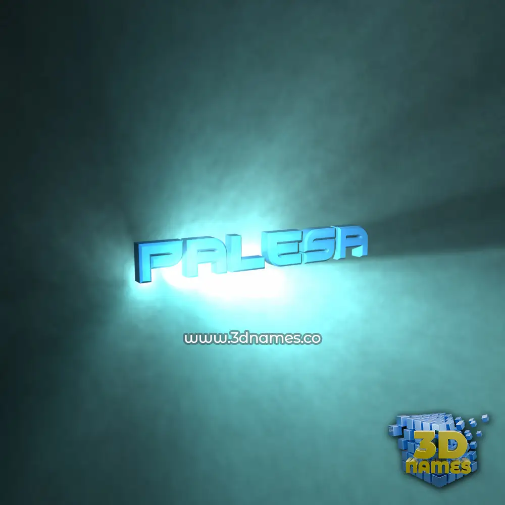 palesa in Light Shine style - 3D name wallpaper