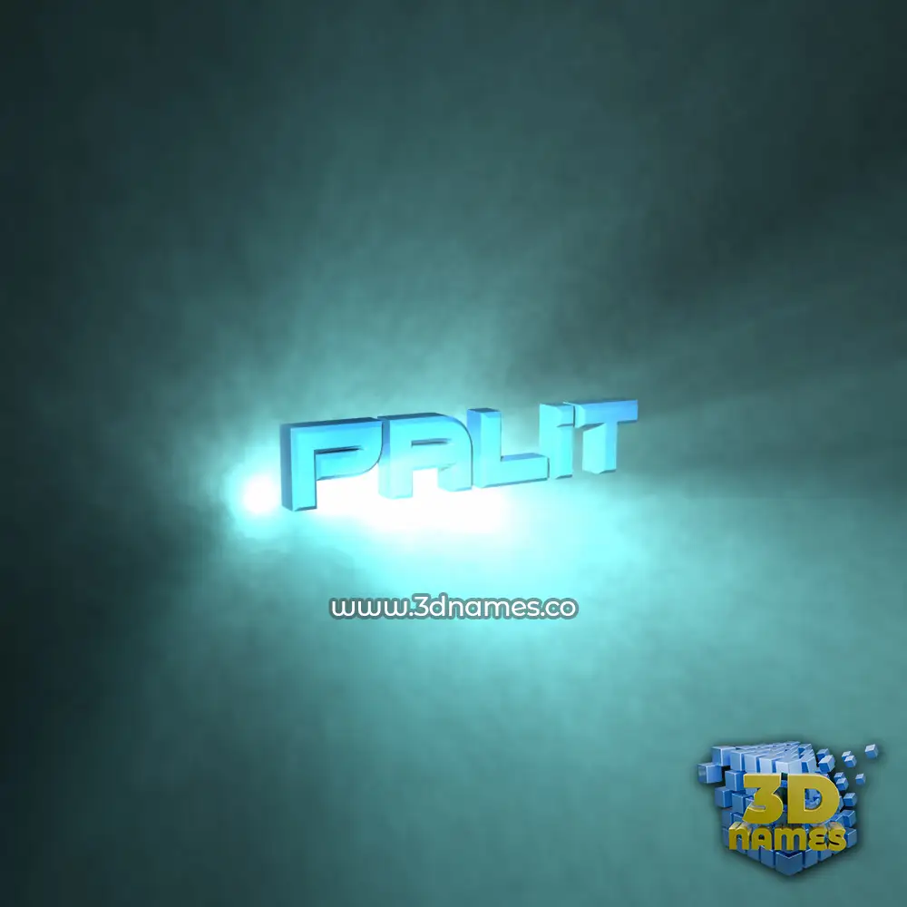 palit in Light Shine style - 3D name wallpaper