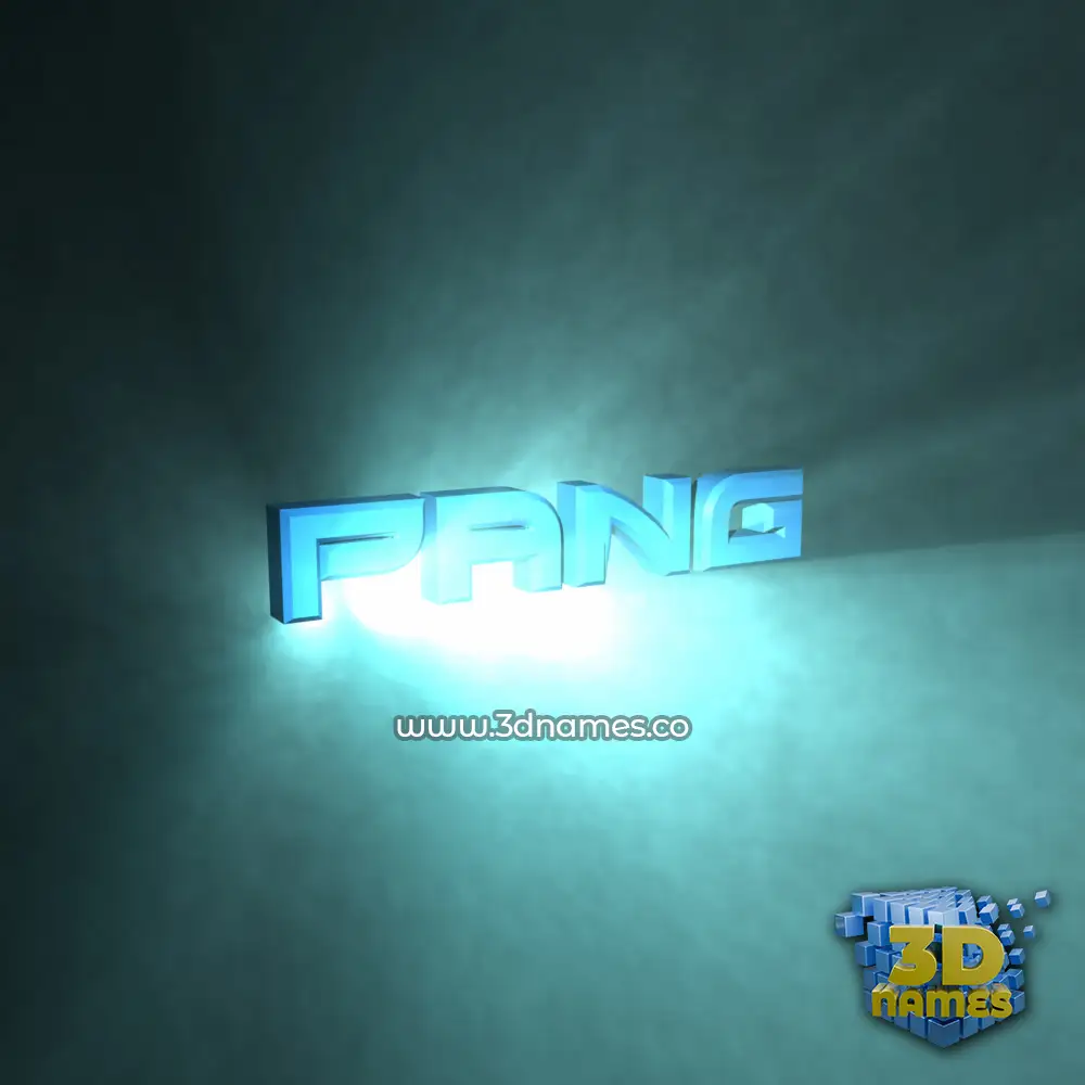 pang in Light Shine style - 3D name wallpaper